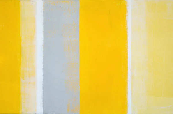 Grijs met gele abstracte kunst schilderij — Stockfoto
