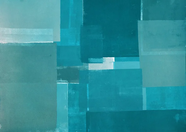 Pintura Teal Abstract Art — Fotografia de Stock