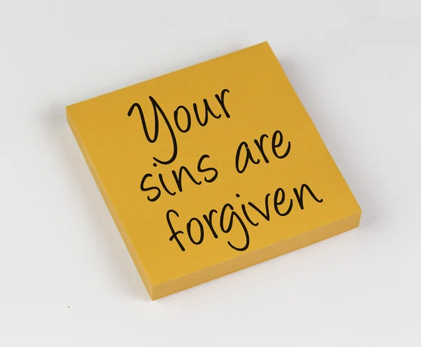 Seus pecados são perdoados — Fotografia de Stock
