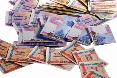 Tayland kağıt para birimi. Baht na olan Tayland banknot sayısı