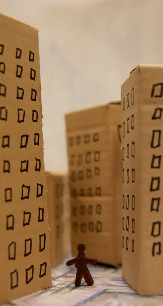 Model van de stad van Kafka Rechtenvrije Stockfoto's