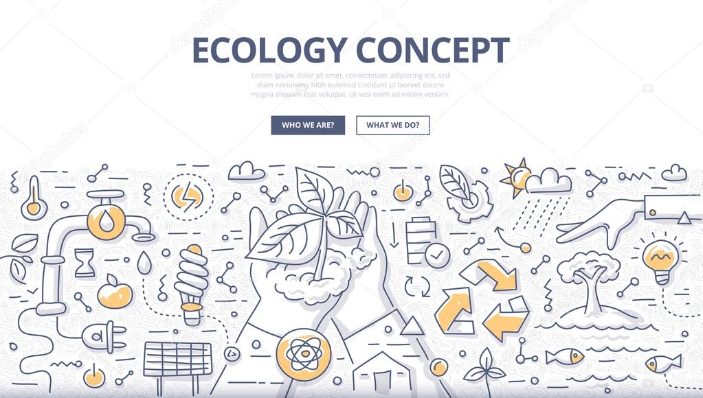 Ecology Doodle Concept