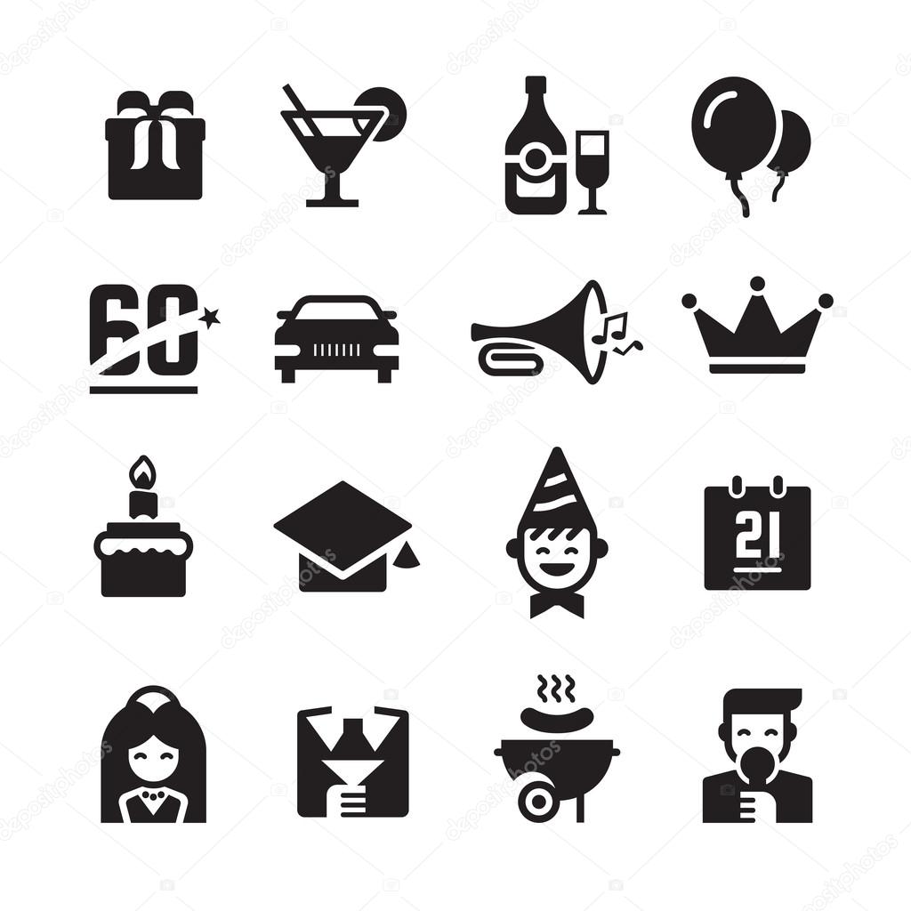 Party and Celebration Icons