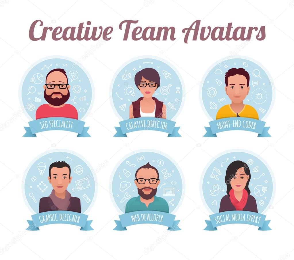 Marketing Team Avatars