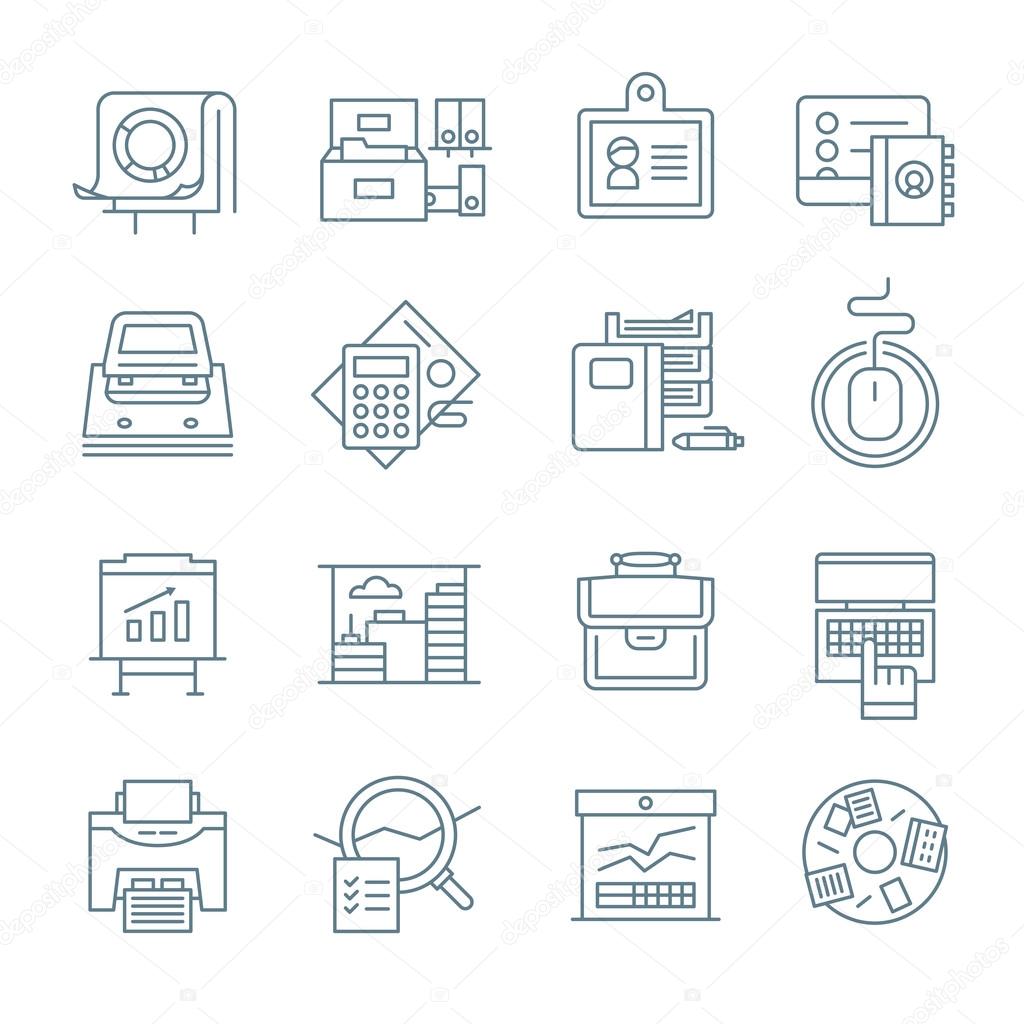 Office Life Icons Collection