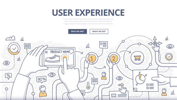 User Experience Doodle Concept
