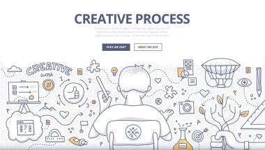 Creative Process Doodle Design clipart