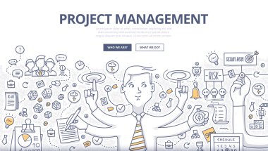Proje Yönetimi Doodle kavramı