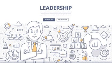 Liderlik Doodle kavramı