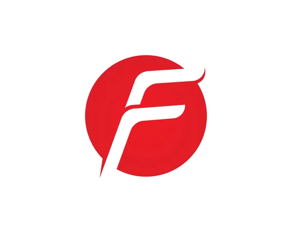 F písmeno logo — Stockový vektor