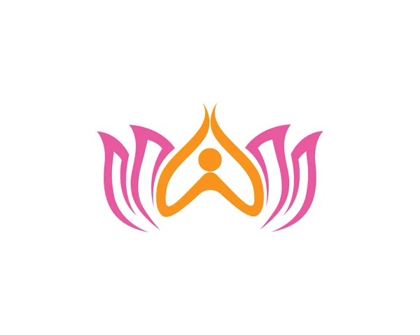 Lotus flower logo — Stock Vector
