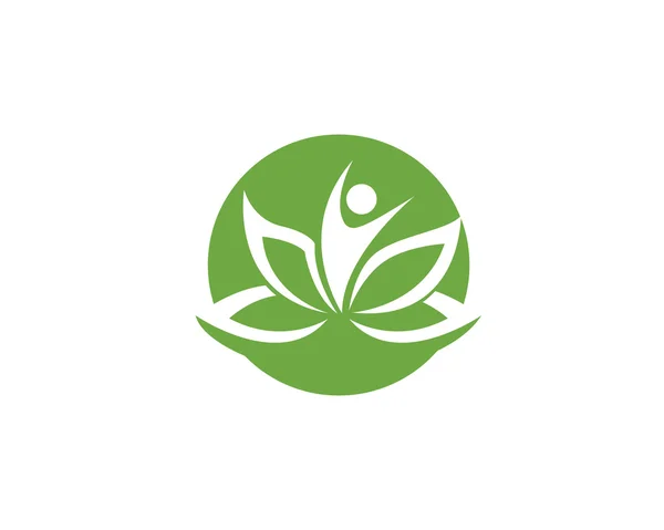 Logo bunga Lotus - Stok Vektor