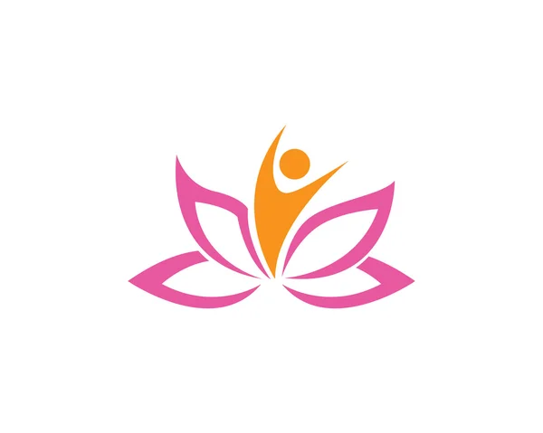 Lotus flower logo — Stock Vector