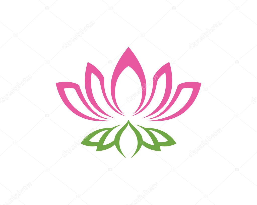 Lotus flower logo icons