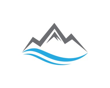 Dağlar Logo şablonu vektör