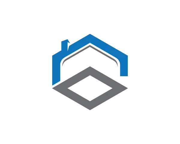Szablon Logo dom nieruchomości — Wektor stockowy
