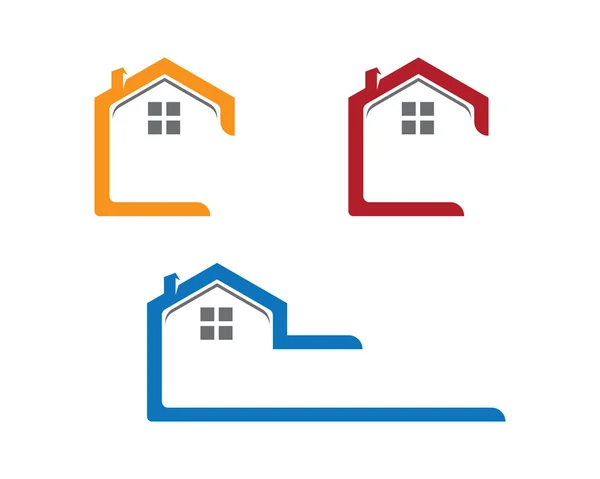 Accueil Immobilier Modèle de logo — Image vectorielle