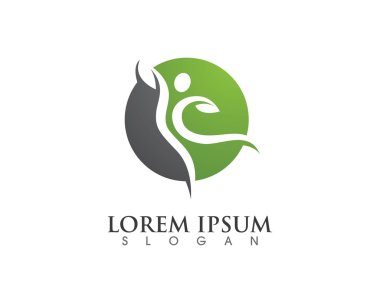 Sağlıklı Yaşam Logosu şablon vektörü