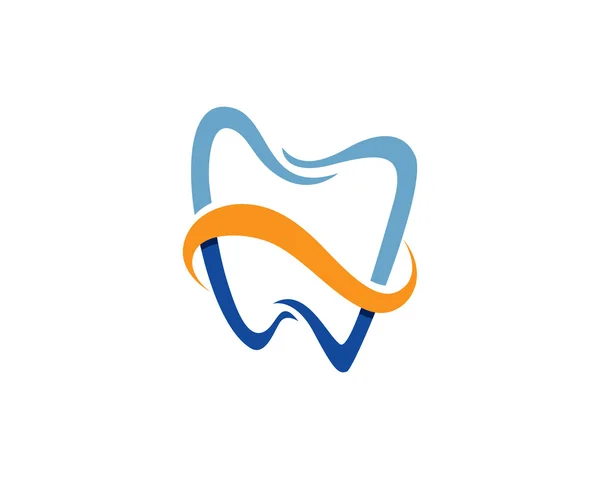 Plantilla de logotipo dental Negocio saludable — Archivo Imágenes Vectoriales