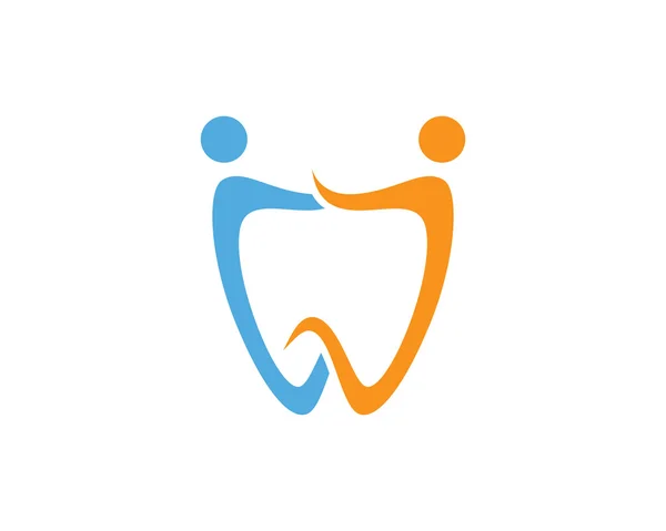 Modelo de logotipo dental Healthy Business —  Vetores de Stock