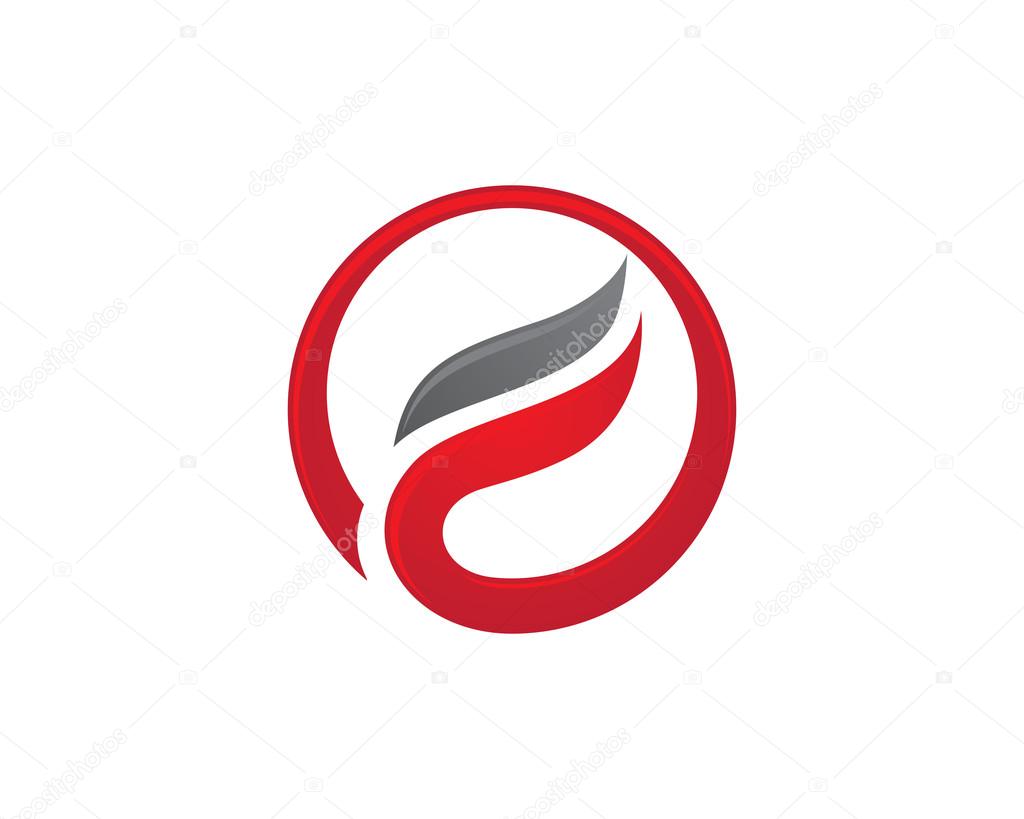 Logo and Abstract web Icon and fire vector identity symbol