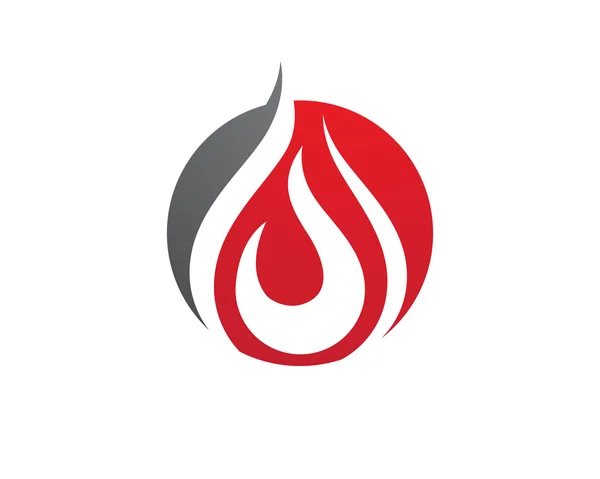 Διάνυσμα προτύπου λογότυπου φωτιάς — Διανυσματικό Αρχείο