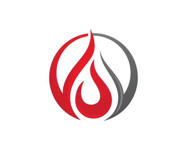 Brand vlam logo sjabloon vector — Stockvector