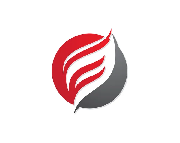 Vecteur de modèle de logo de flamme de feu — Image vectorielle