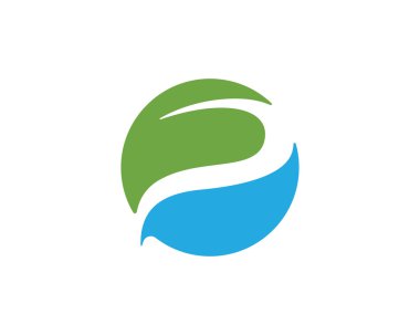 Sağlık yeşil doğal logosu