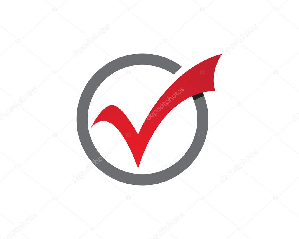 Check list ok logo template