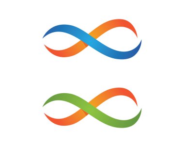Infinity logo template vector icon clipart