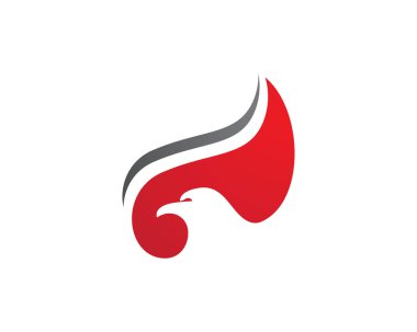 Falcon Logo Şablon vektör simgesi