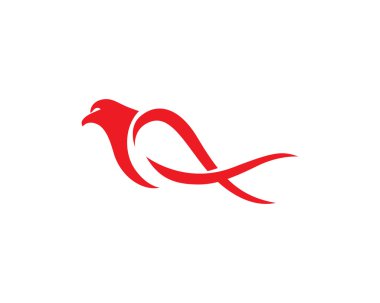 Falcon Logo Şablon vektör simgesi