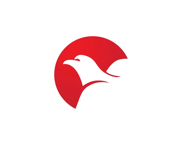 Falcon Logo Plantilla icono de vector — Vector de stock