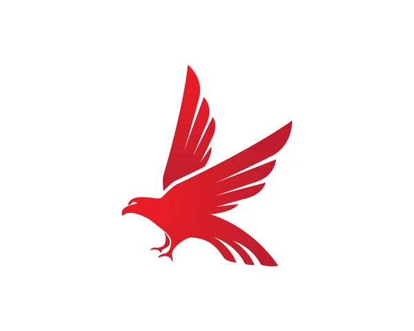 Falcon Logo Plantilla icono de vector — Vector de stock