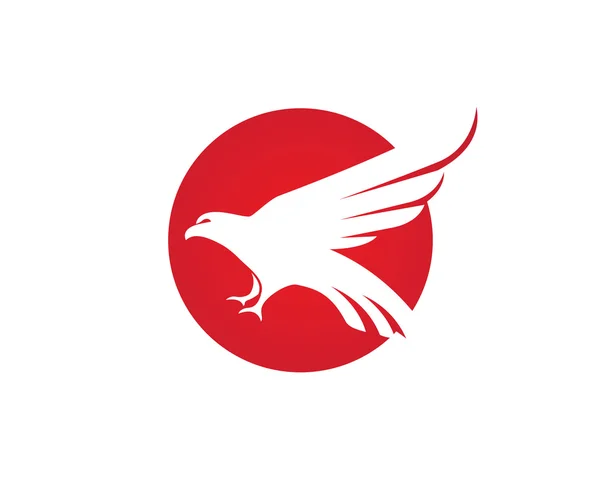 Falcon Logo Template Vektorsymbol — Stockvektor