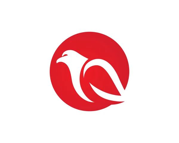 Falcon Logo Template Vektorsymbol — Stockvektor