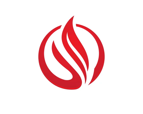 Brand vlam logo template — Stockvector