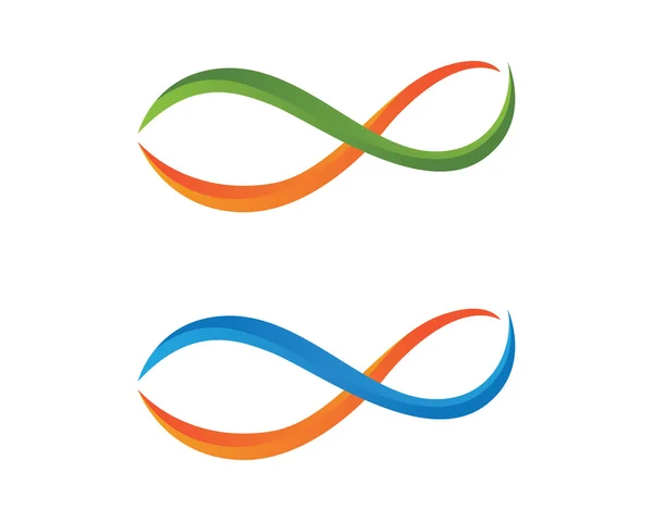 Nieskończoność logo szablon wektor — Wektor stockowy