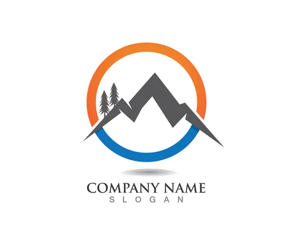 Montanhas Logo Template vector —  Vetores de Stock