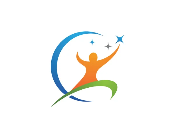 Healthy Life Logo Template — Stock Vector