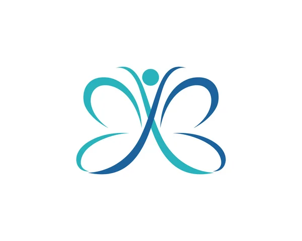 Güzel kelebek logosu şablonu