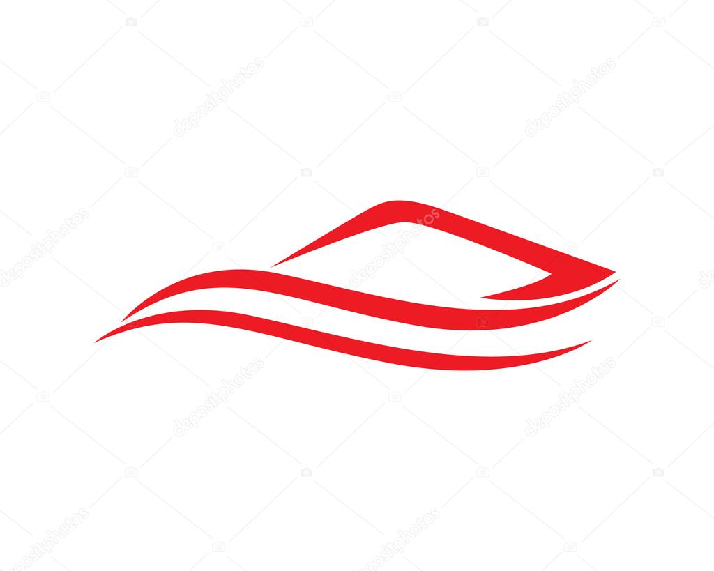 Red Car business speed Auto car Logo Template