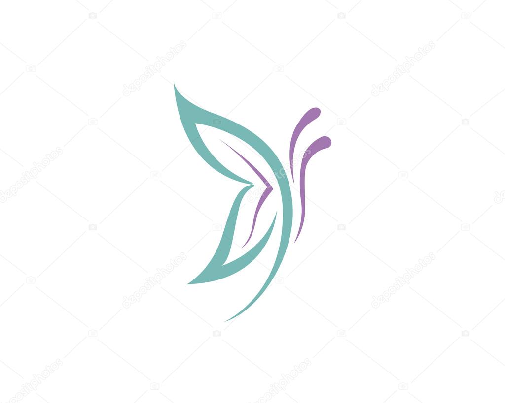 Beauty Butterfly Logo template
