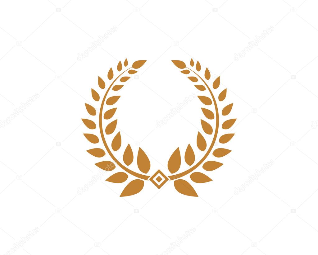 Ears of Wheat, Vector Illustration, Icon of Premium Quality Farm Product in gold color