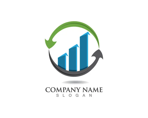Finanzas negocio logo — Archivo Imágenes Vectoriales