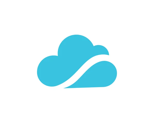 Wolk logo eenvoudig — Stockvector