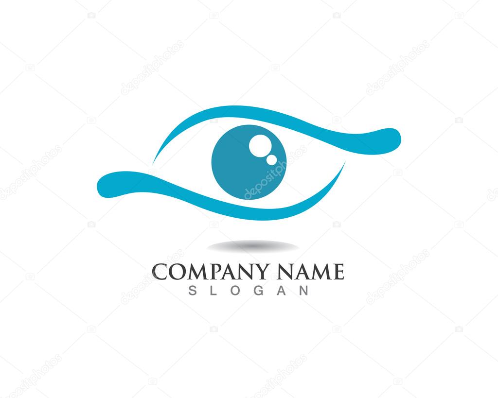 Eyes care logo icons template