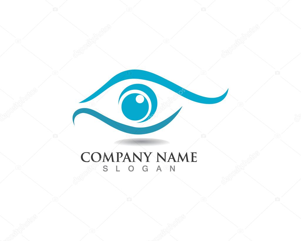 Eyes care logo icons template