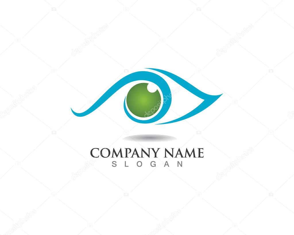 Eyes care logo icons template